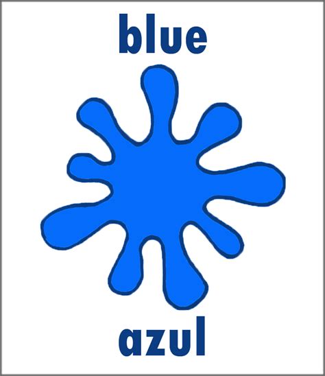 azul in spanish.